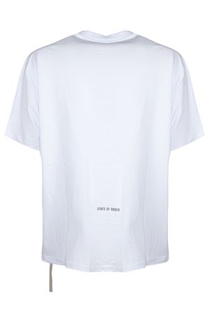 White cotton T-shirt STATE OF ORDER | ST26010A001